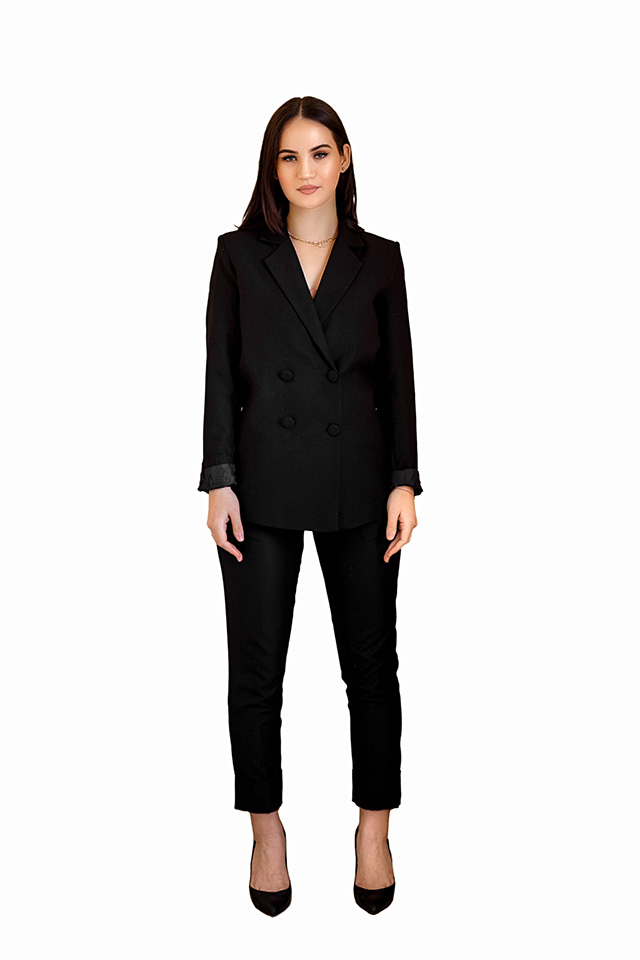 Woman in suit