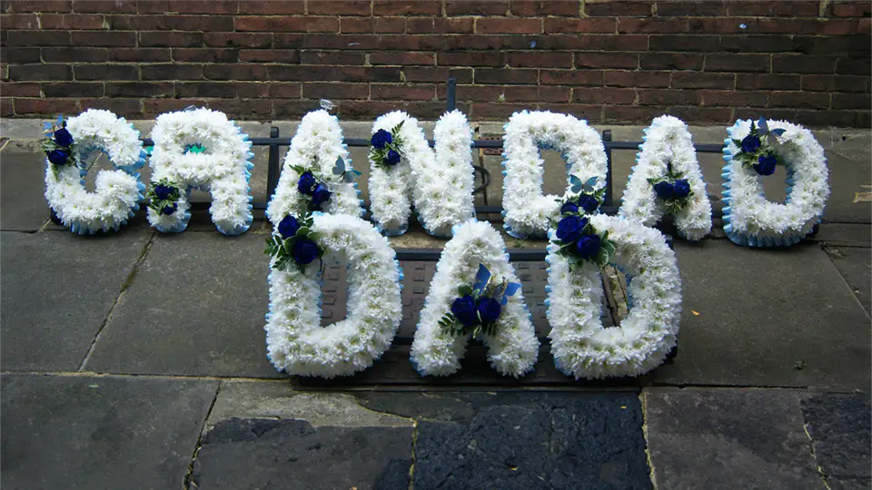 Grandad + dad funeral flowers