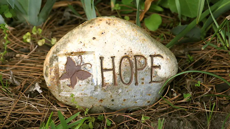 Hope garden memorial stone